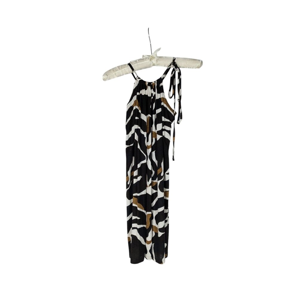 Faded Glory Cover Up L Women's Multicolor Swirl Pattern Sleeveless Tie Strap